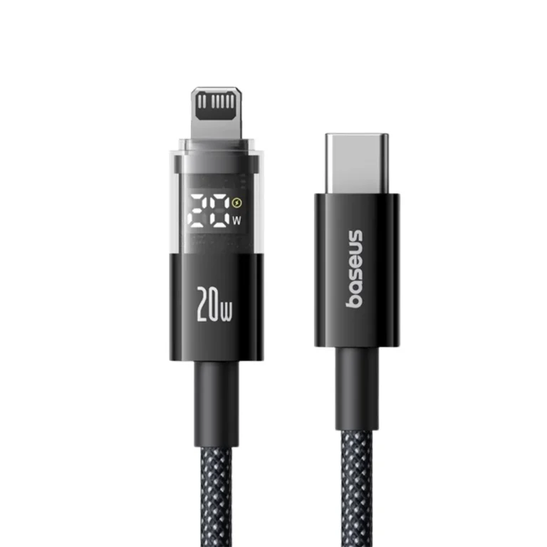 Baseus Display 2 100W USB-C Cable with real-time digital power display
